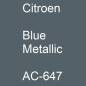 Preview: Citroen, Blue Metallic, AC-647.